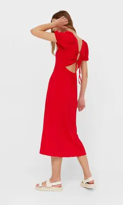 خرید پیراهن میدی زنانه استرادیواریوس کد 130343 | بانی استایل