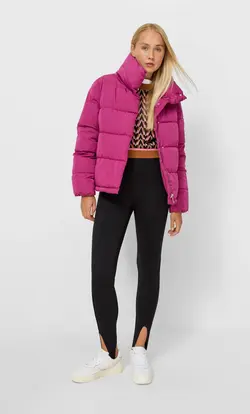 خرید کاپشن پفی زنانه استرادیواریوس کد 129727 | بانی استایل