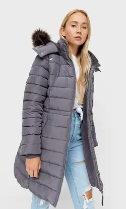 خرید کاپشن بلند زنانه استرادیواریوس کد 127799 | بانی استایل