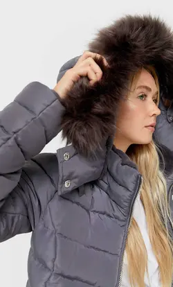 خرید کاپشن بلند زنانه استرادیواریوس کد 127799 | بانی استایل