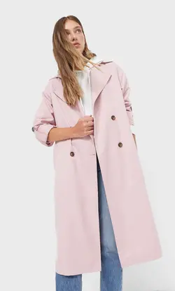 خرید بارانی زنانه استرادیواریوس کد 127792 | بانی استایل