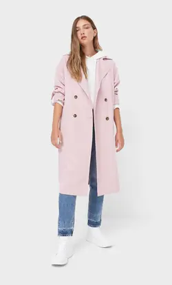 خرید بارانی زنانه استرادیواریوس کد 127792 | بانی استایل