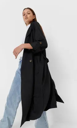 خرید بارانی زنانه استرادیواریوس کد 127733 | بانی استایل