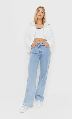 خرید کاپشن پفی زنانه استرادیواریوس کد 127621 | بانی استایل