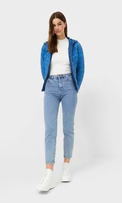 خرید کاپشن پفی زنانه استرادیواریوس کد 127613 | بانی استایل