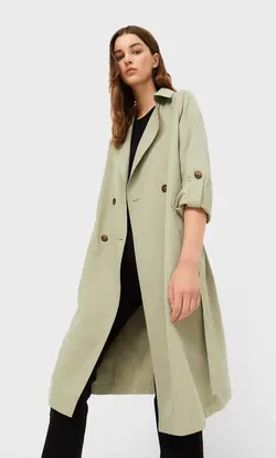 خرید بارانی زنانه استرادیواریوس کد 127793 | بانی استایل