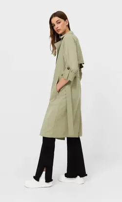 خرید بارانی زنانه استرادیواریوس کد 127793 | بانی استایل