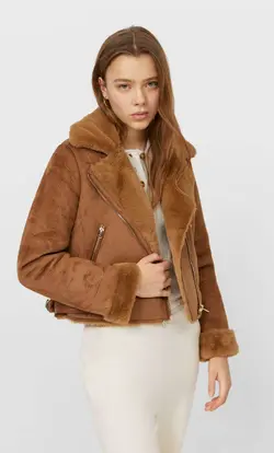 خرید کاپشن زنانه استرادیواریوس کد 129782 | بانی استایل