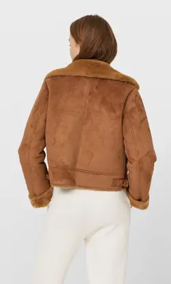 خرید کاپشن زنانه استرادیواریوس کد 129782 | بانی استایل