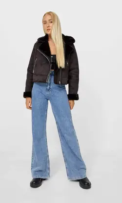 خرید کاپشن زنانه استرادیواریوس کد 129781 | بانی استایل