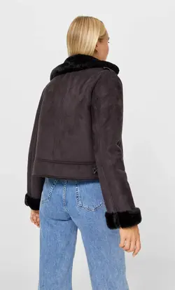 خرید کاپشن زنانه استرادیواریوس کد 129781 | بانی استایل