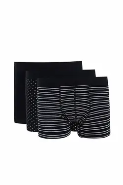 خرید شورت باکسر مردانه بسته 3 عددی دفکتو کد 125610 | بانی استایل