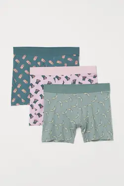 خرید شورت باکسر مردانه بسته 3 عددی اچ اند ام کد 124319 | بانی استایل