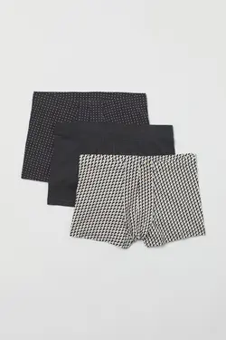 خرید شورت باکسر مردانه بسته 3 عددی اچ اند ام کد 124328 | بانی استایل