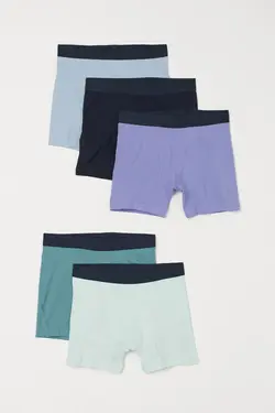 خرید شورت باکسر مردانه بسته 5 عددی اچ اند ام کد 124292 | بانی استایل