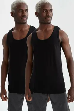 خرید زیرپوش رکابی مردانه بسته 2 عددی دفکتو کد 125711 | بانی استایل