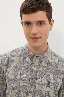 خرید پیراهن آستین بلند مردانه یو اس پولو کد 121099 | بانی استایل