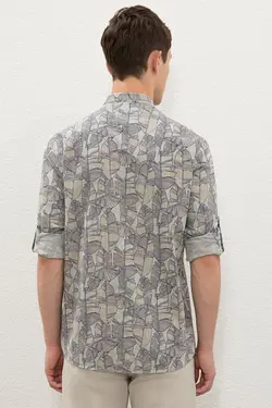 خرید پیراهن آستین بلند مردانه یو اس پولو کد 121099 | بانی استایل