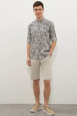 خرید پیراهن آستین بلند مردانه یو اس پولو کد 121099 | بانی استایل