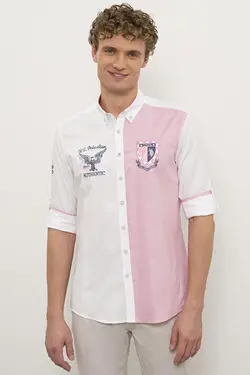 خرید پیراهن آستین بلند مردانه یو اس پولو کد 120681 | بانی استایل