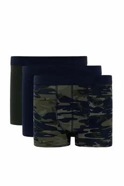 خرید شورت باکسر مردانه بسته 3 عددی دفکتو کد 125265 | بانی استایل