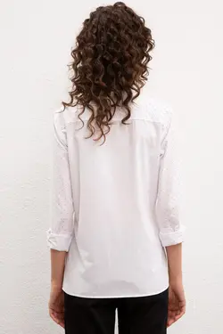 خرید شومیز آستین بلند زنانه یو اس پولو کد 123075 | بانی استایل