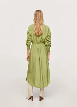 خرید پیراهن ساتن زنانه منگو کد 113998 | بانی استایل