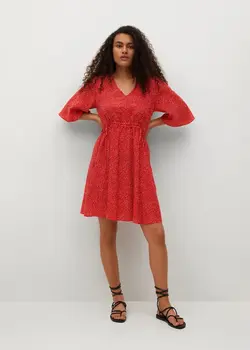 خرید پیراهن طرح دار زنانه منگو کد 113308 | بانی استایل