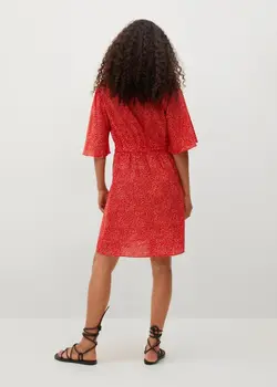 خرید پیراهن طرح دار زنانه منگو کد 113308 | بانی استایل