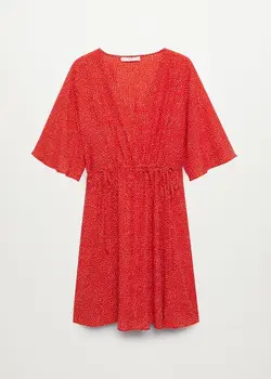 خرید پیراهن طرح دار زنانه منگو کد 113308 | بانی استایل