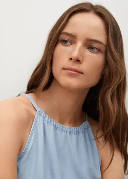 خرید پیراهن نخی زنانه منگو کد 113296 | بانی استایل