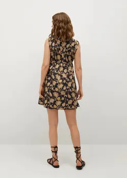 خرید پیراهن طرح دار زنانه منگو کد 113970 | بانی استایل