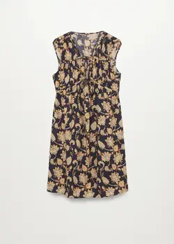 خرید پیراهن طرح دار زنانه منگو کد 113970 | بانی استایل