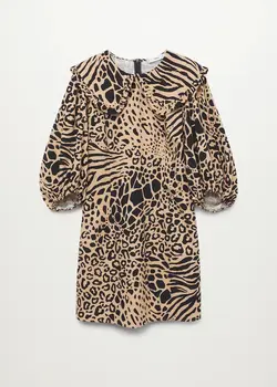 خرید پیراهن طرح دار زنانه منگو کد 113317 | بانی استایل