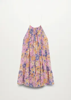 خرید پیراهن نخی زنانه منگو کد 113313 | بانی استایل