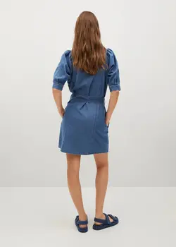 خرید پیراهن جین زنانه منگو کد 113298 | بانی استایل