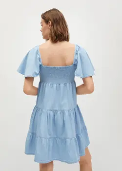 خرید پیراهن نخی زنانه منگو کد 112832 | بانی استایل