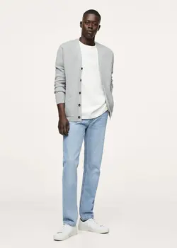 خرید شلوار جین راسته مردانه منگو کد 143813 | بانی استایل