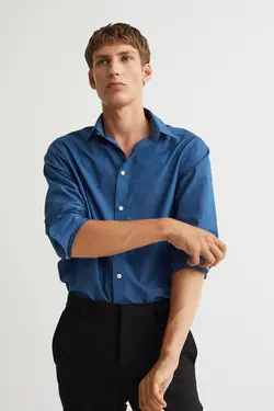 خرید پیراهن اسلیم فیت مردانه اچ اند ام کد 107143 | بانی استایل