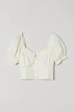 خرید بلوز کوتاه زنانه اچ اند ام کد 106797 | بانی استایل