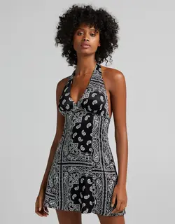 خرید پیراهن طرح دار زنانه برشکا کد 103078 | فروشگاه اینترنتی بانی استایل