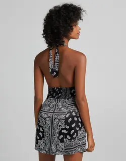 خرید پیراهن طرح دار زنانه برشکا کد 103078 | فروشگاه اینترنتی بانی استایل