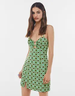 خرید پیراهن طرح دار زنانه برشکا کد 102977 | فروشگاه اینترنتی بانی استایل