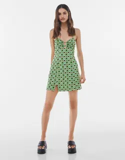 خرید پیراهن طرح دار زنانه برشکا کد 102977 | فروشگاه اینترنتی بانی استایل