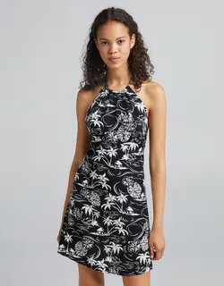 خرید پیراهن طرح دار زنانه برشکا کد 102893 | فروشگاه اینترنتی بانی استایل