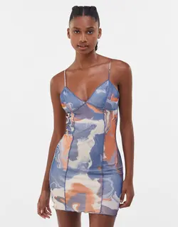 خرید پیراهن طرح دار زنانه برشکا کد 103273 | فروشگاه اینترنتی بانی استایل