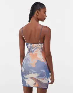 خرید پیراهن طرح دار زنانه برشکا کد 103273 | فروشگاه اینترنتی بانی استایل