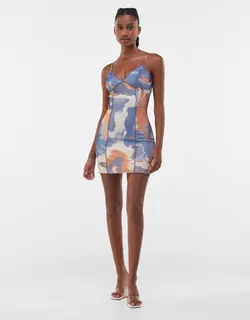 خرید پیراهن طرح دار زنانه برشکا کد 103273 | فروشگاه اینترنتی بانی استایل