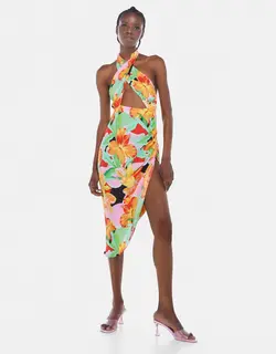 خرید پیراهن طرح دار زنانه برشکا کد 103204 | فروشگاه اینترنتی بانی استایل