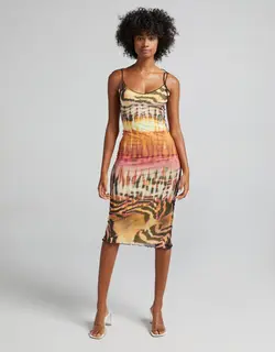 خرید پیراهن میدی زنانه برشکا کد 103262 | فروشگاه اینترنتی بانی استایل